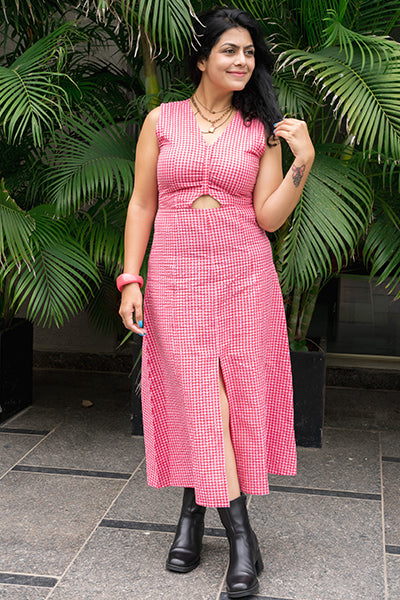 Checkered Spring Dress