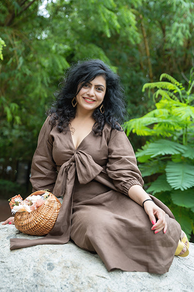 Mocha Bloom Dress