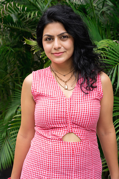 Checkered Spring Dress