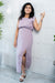 Lavender Grace Long Dress