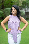 Lilac Knotty Top
